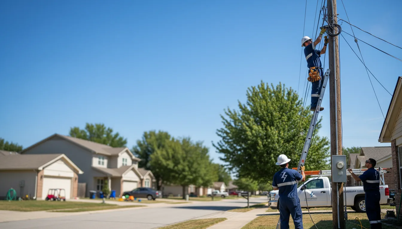 Residential electrician providing installation services in Ashland, LA